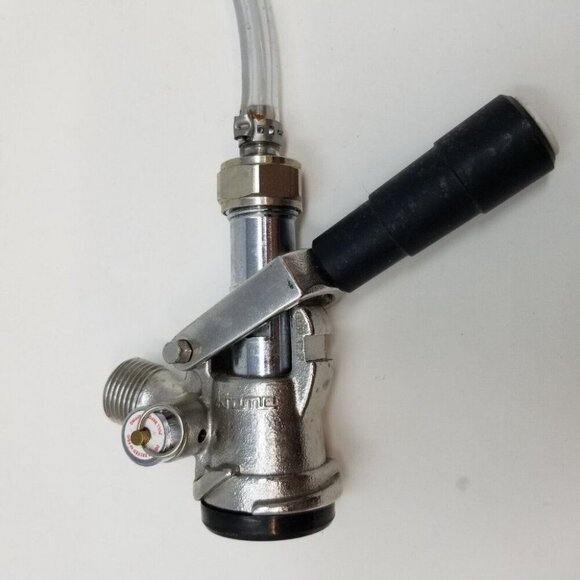 Krome System Draft Beer Keg Tap Coupler w/Pour Spout & 50" Hose Used - Picture 2 of 10